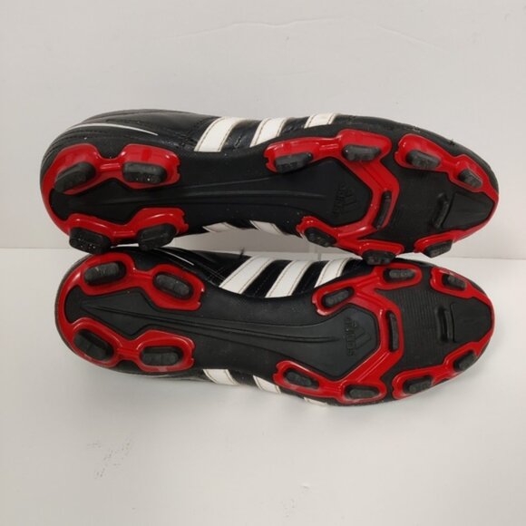 Adidas Black and White Soccer Cleats Men\'s 7.5 Athletic Sports Activewear